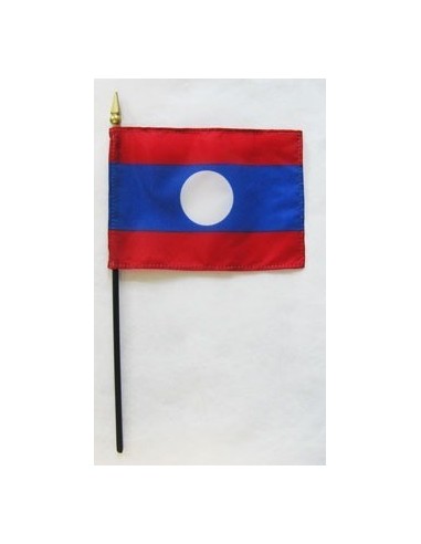 Laos Mounted Flags 4" x 6"| Buy Online Now