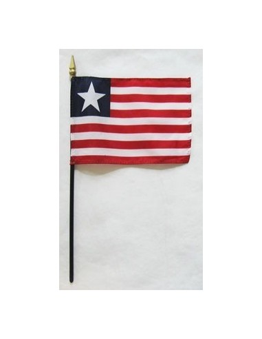 Liberia Mounted Flags 4" x 6"| Buy Online Now