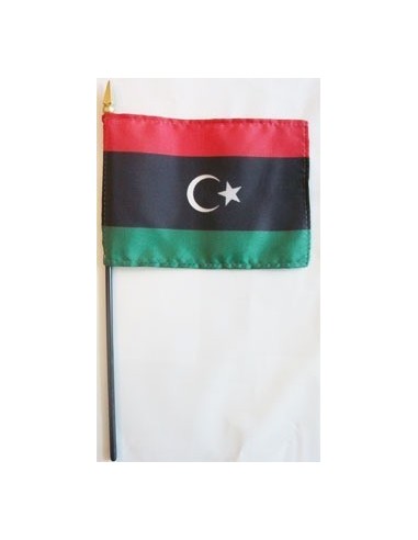 Libya Mounted Flags 4" x 6"| Buy Online Now