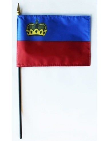 Liechtenstein Mounted Flags 4" x 6"| Buy Online Now