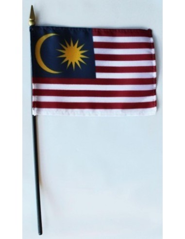 Malaysia Mounted Flags 4" x 6"| Buy Online Now