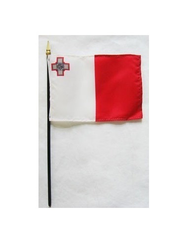 Malta Mounted Flags 4" x 6"| Buy Online Now