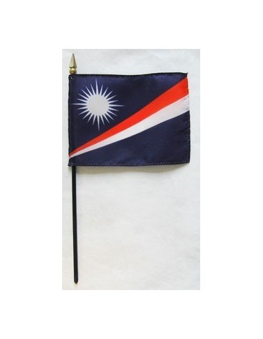 Marshall Islands Mounted Flags 4" x 6"| Buy Online Now