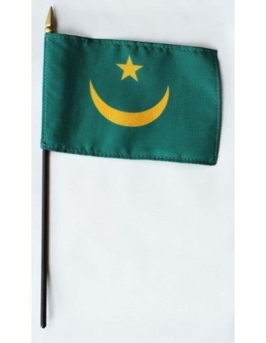 Mauritania Mounted Flags 4" x 6"| Buy Online Now