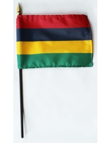 Mauritius Mounted Flags 4" x 6"| Buy Online Now