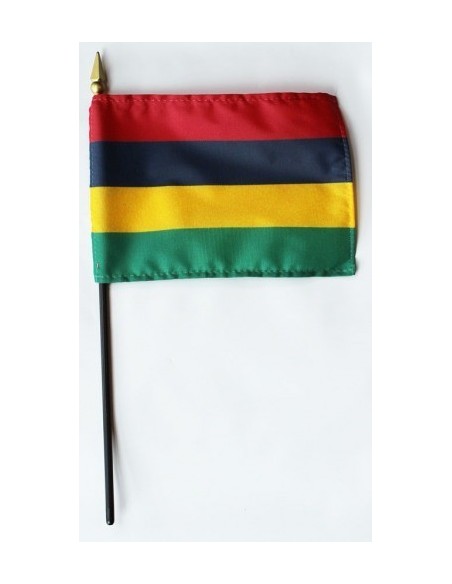 Mauritius 4" x 6" Mounted Flags