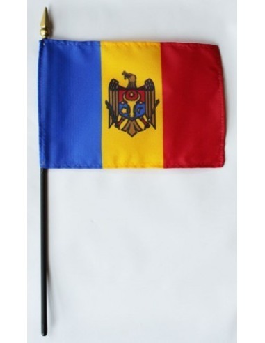 Moldova Mounted Flags 4" x 6"| Buy Online Now