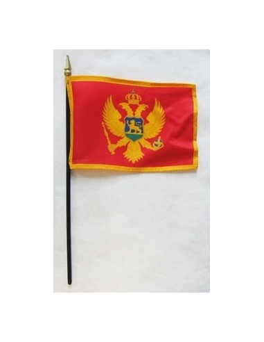 Montenegro Mounted Flags 4" x 6"| Buy Online Now