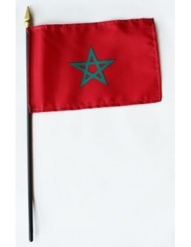 Morocco Mounted Flags 4" x 6"| Buy Online Now