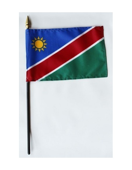 Namibia 4" x 6" Mounted Flags