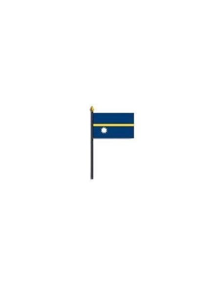 Nauru 4" x 6" Mounted Flags