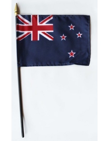 New Zealand Mounted Flags 4" x 6"| Buy Online Now