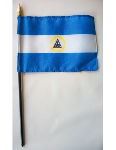 Nicaragua Mounted Flags 4" x 6"| Buy Online Now