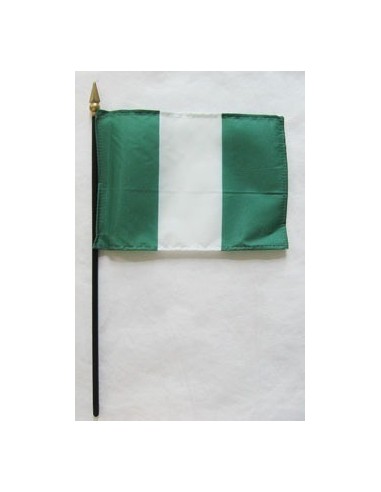 Nigeria Mounted Flags 4" x 6"| Buy Online Now