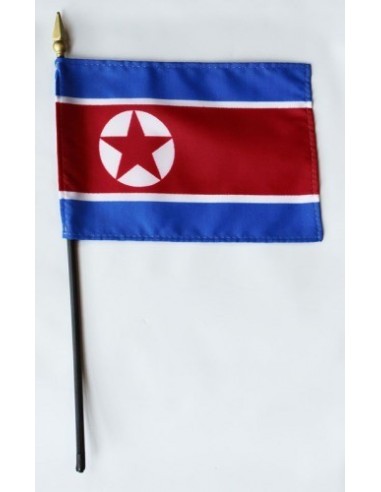 North Korea Mounted Flags 4" x 6"| Buy Online Now