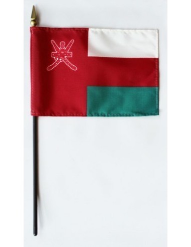 Oman Mounted Flags 4" x 6"| Buy Online Now