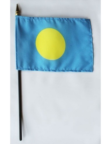 Palau Mounted Flags 4" x 6"| Buy Online Now