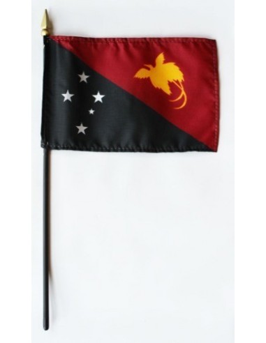 Papua-New Guinea Mounted Flags 4" x 6"| Buy Online Now