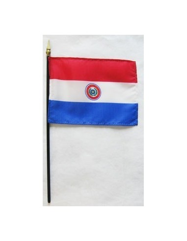 Paraguay Mounted Flags 4" x 6"| Buy Online Now