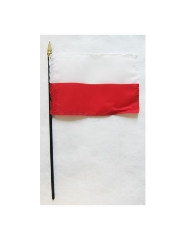 Poland Mounted Flags 4" x 6"| Buy Online Now