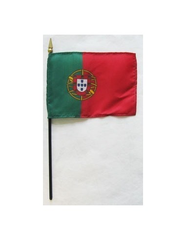 Portugal Mounted Flags 4" x 6"| Buy Online Now