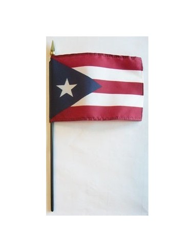 Puerto Rico Mounted Flags 4" x 6"| Buy Online Now