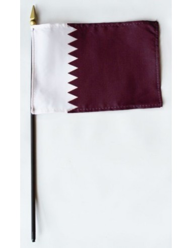 Qatar Mounted Flags 4" x 6"| Buy Online Now