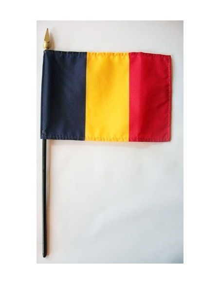 Romania 4" x 6" Mounted Flags