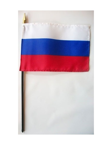 Russia 4" x 6" Mounted Flags