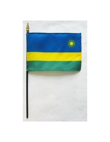 Rwanda Mounted Flags 4" x 6"| Buy Online Now