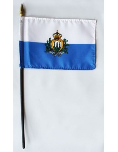 San Marino Mounted Flags 4" x 6"| Buy Online Now