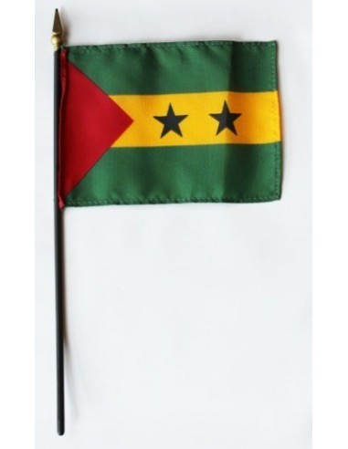 Sao Tome & Principe Mounted Flags 4" x 6"| Buy Online Now