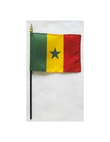 Senegal Mounted Flags 4" x 6"| Buy Online Now