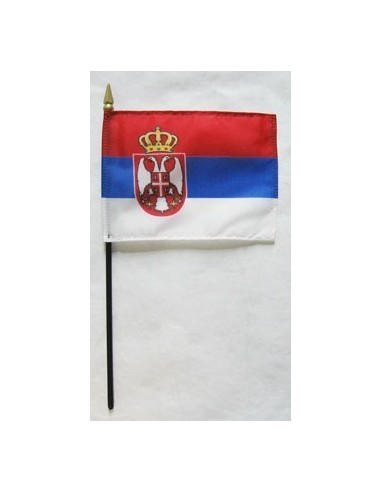 Serbia Mounted Flags 4" x 6"| Buy Online Now