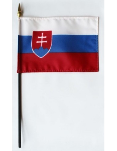 Slovakia Mounted Flags 4" x 6"| Buy Online Now