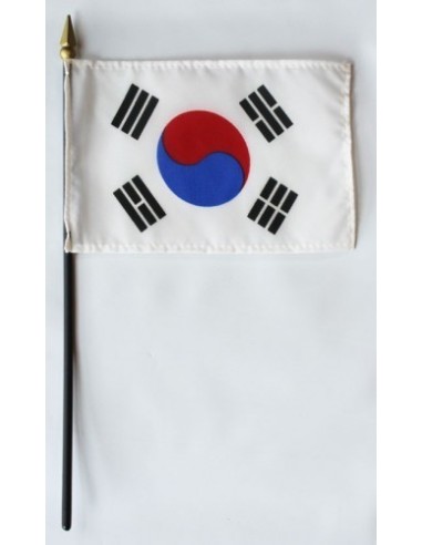 South Korea Mounted Flags 4" x 6"| Buy Online Now