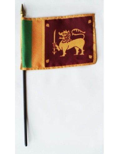 Sri Lanka Mounted Flags 4" x 6"| Buy Online Now