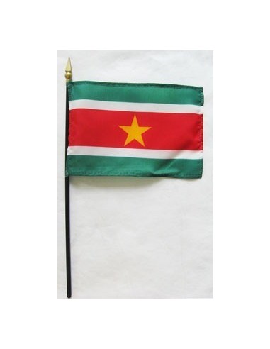 Suriname Mounted Flags 4" x 6"| Buy Online Now