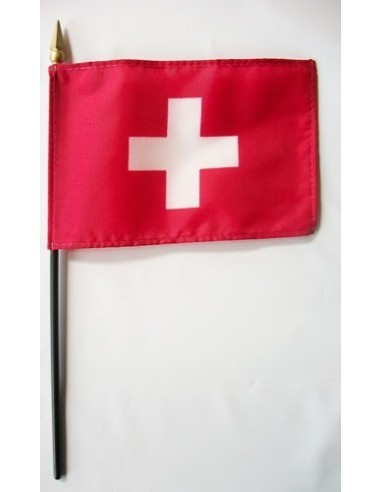 Switzerland Mounted Flags 4" x 6"| Buy Online Now