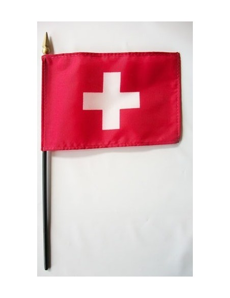 Switzerland 4" x 6" Mounted Flags