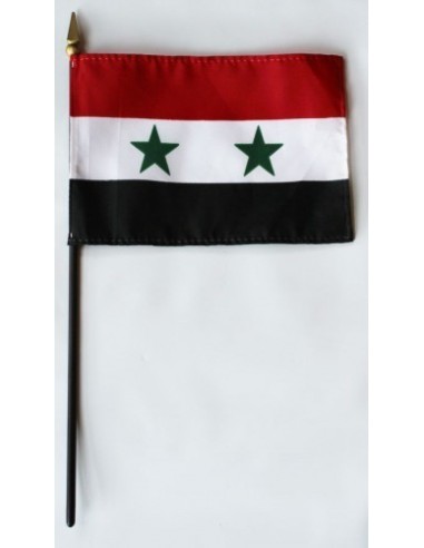 Syria Mounted Flags 4" x 6"| Buy Online Now