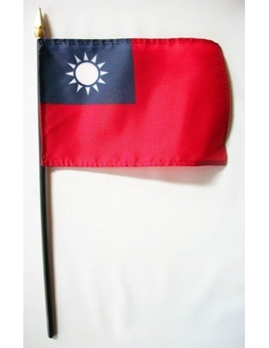 Taiwan Mounted Flags 4" x 6"| Buy Online Now