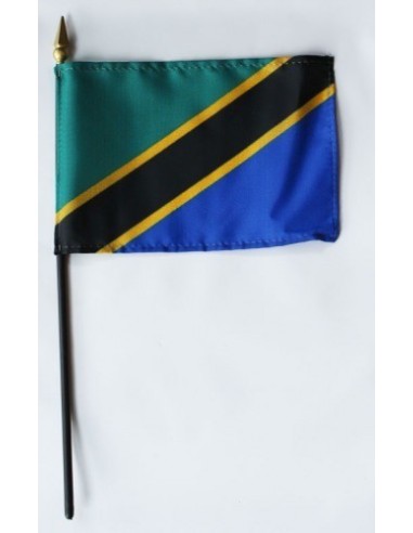 Tanzania Mounted Flags 4" x 6"| Buy Online Now