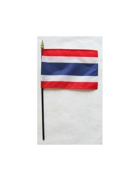 Thailand 4" x 6" Mounted Flags