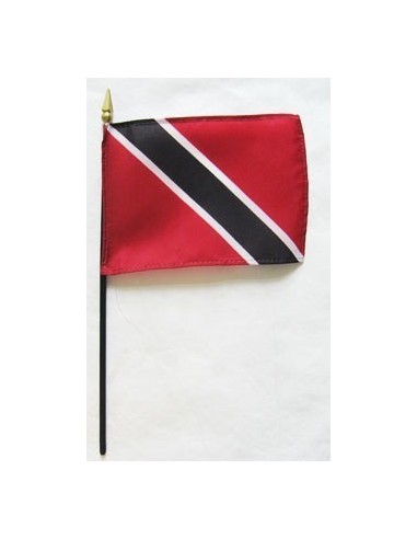 Trinidad & Tobago Mounted Flags 4" x 6"| Buy Online Now