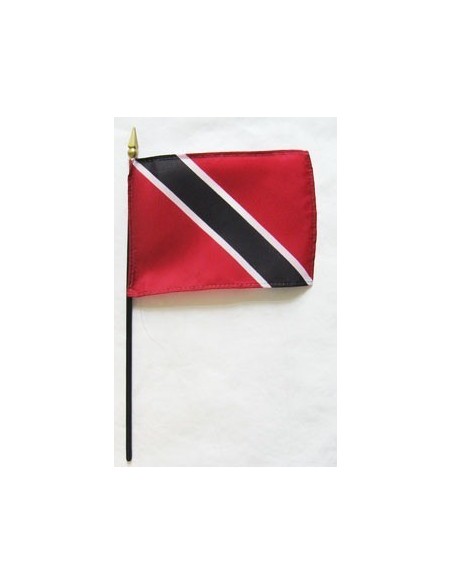 Trinidad & Tobago 4" x 6" Mounted Flags