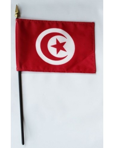 Tunisia Mounted Flags 4" x 6"| Buy Online Now