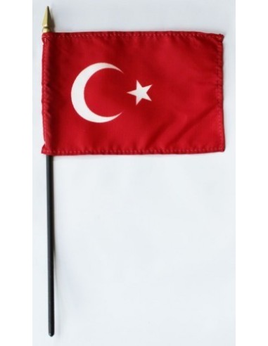 Turkey Mounted Flags 4" x 6"| Buy Online Now