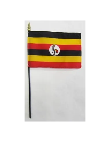 Uganda Mounted Flags 4" x 6"| Buy Online Now