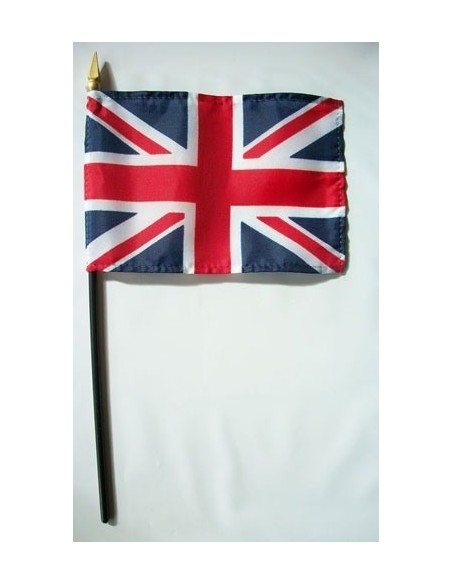 United Kingdom 4" x 6" Mounted Flags